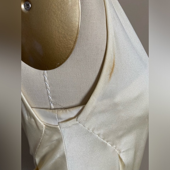 Della Giovanna Ivory 2 piece Draped Bridal Gown Wedding Dress Size 2 - Picture 13 of 16